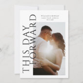 Save The Date Gras moderne Enregistrer la photo de date (Devant)