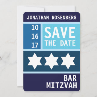 Save The Date Gras Star de David Bar Mitzvah Enregistrer la date