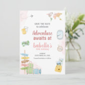 Save The Date Great Adventure Await Travel (Debout devant)