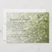 Save The Date Green Annabelle Hydrangea Wedding Enregistrer la d (Devant)