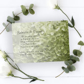 Save The Date Green Annabelle Hydrangea Wedding Enregistrer la d