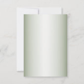 Save The Date Green Leaves Black Olive Elegant Wedding (Dos)