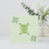 Save The Date Green Turtle Dot Art Enregistrer La Date, (Debout devant)