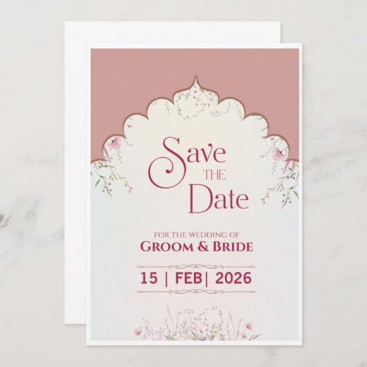 Save the date Greetings  (Devant / Derrière)