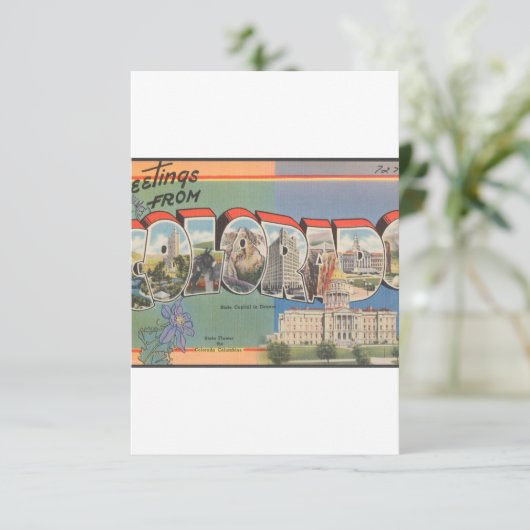 Save The Date Greetings from Colorado (Debout devant)