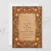 Save The Date Grenade vintage Art nouveau Mariage (Devant)