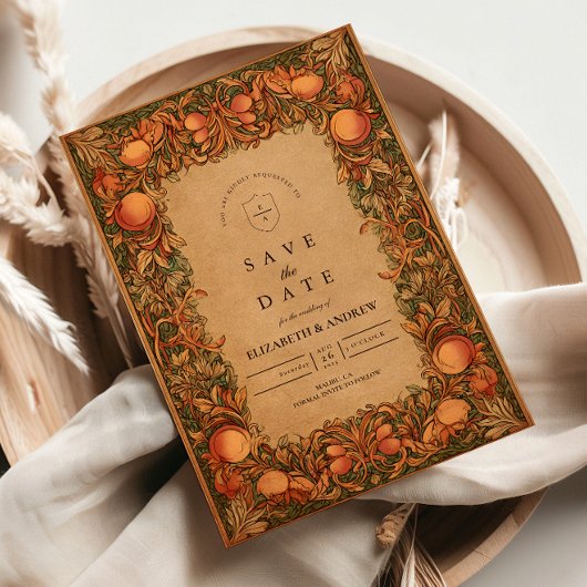 Save The Date Grenade vintage Art nouveau Mariage