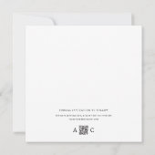 Save The Date Grille photo minimale moderne Collage Calendrier é (Dos)