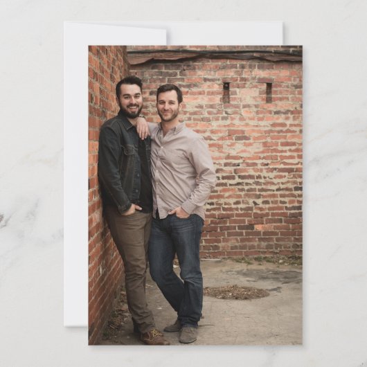 Save The Date Grooms Mariage Tarot (Dos)