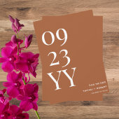 Save The Date Gros Gras Terracotta