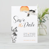Save The Date Grotte japonaise et mariage en bambou Enregistrer  (Debout devant)