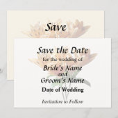 Save The Date Groupe de Lilies orange (Devant / Derrière)