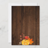 Save The Date Guirlande lumineuse citrouille en bois rustique po (Dos)