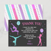 Save The Date Gymnastique Gymnastique Anniversaire Fête Merci Ca (Devant / Derrière)