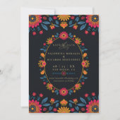 Save The Date Hacienda Mexicaine Rustique Élégant Mariage Floral (Devant)