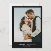 Save The Date Halloween Dark Moody Mariage gothique (Dos)