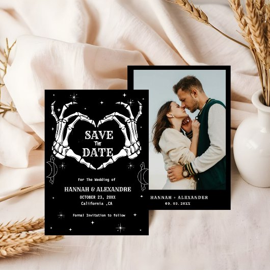 Save The Date Halloween Dark Moody Mariage gothique