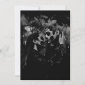 Save The Date Halloween Dark Moody Mariage gothique Enregistrer  (Dos)