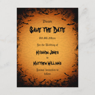 Save The Date Halloween Enregistrer l'invitation Date avec chauv