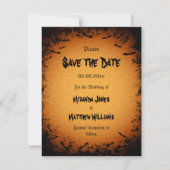 Save The Date Halloween Enregistrer l'invitation Date avec chauv (Devant)