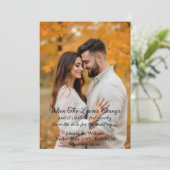 Save The Date Halloween Mariage à thème avec photo Enregistrer l (Debout devant)