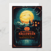 Save The Date Halloween Movie Night Poster (Devant / Derrière)