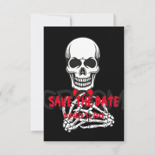Save The Date HALLOween ROUGE EN noir ENREGISTRER LA DATE
