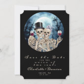 Save The Date Hallowen Gothic Skuls Tarot Le Mariage des amoureu (Devant)