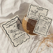 Save The Date Hand Drawn Whimsical cosmic moon wedding invite