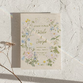 Save The Date Hand Written Floral Wreath Summer Photo Wedding