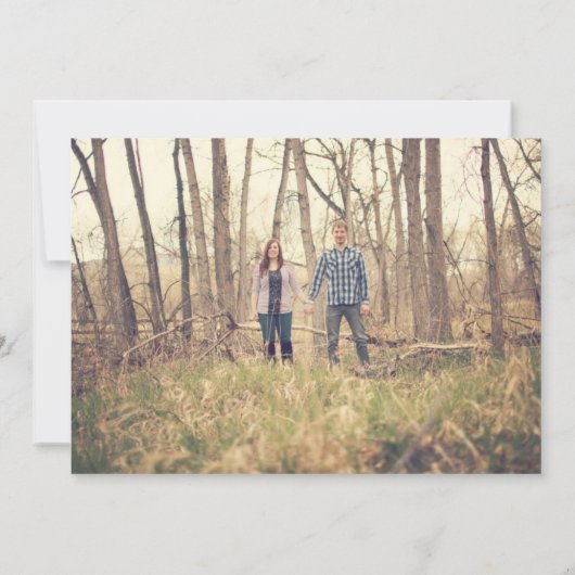 Save The Date HAPPY CAMPER Design Photo Enregistrer La Date Invi (Dos)