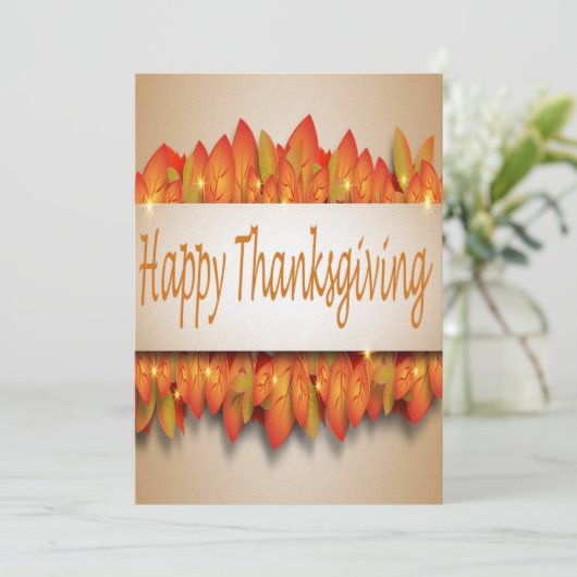 Save The Date Happy Thanksgiving (Debout devant)