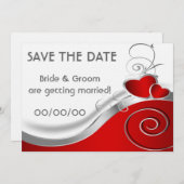 Save The Date: Hartjes Save The Date (Voorkant / Achterkant)