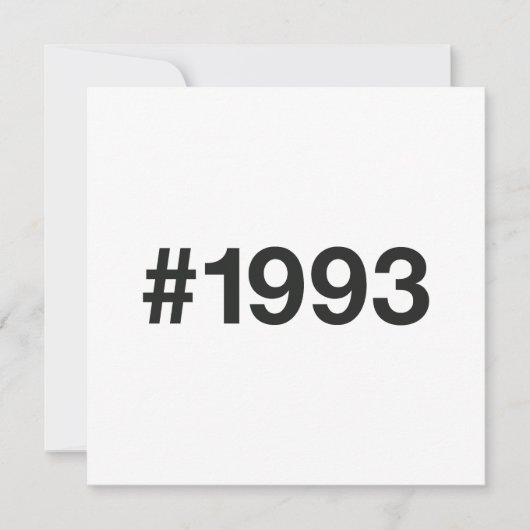 Save The Date Hashtag 32 Anniversaire 1993 (Devant)