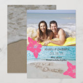 Save The Date Hawaii Beach Enregistrer la date (Devant / Derrière)