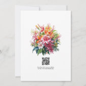 Save The Date Hawaii Code QR de mariage de destination (Dos)