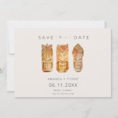 Save The Date Hawaii Island Beach Wedding Photo (Devant)