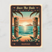 Save the date | Hawaii Uitnodiging Briefkaart (Voorkant)