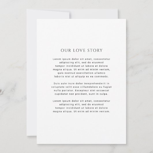 Save The Date Hazel Photo Mariage moderne (Dos)