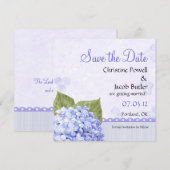 Save The Date Heavenly Hydrangea - Enregistrer la date (Devant / Derrière)