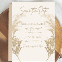 Herbe des Pampas Enregistrez la Date