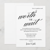 Save the Date - Het wachten waard, eindelijk mama (Voorkant / Achterkant)