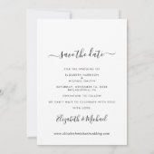 Save The Date Heureusement Chaque Après Mariage Photo Enregistre (Dos)