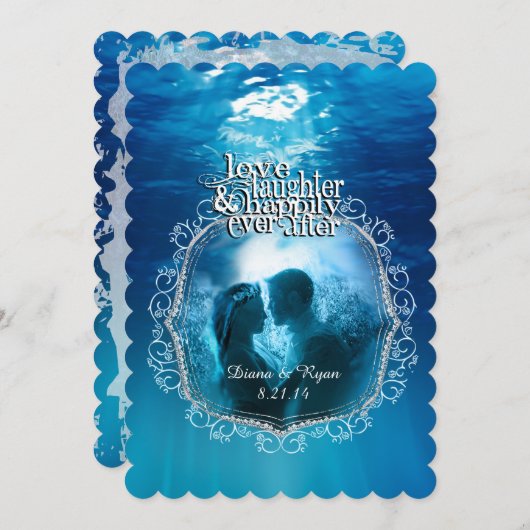 Save The Date Heureusement jamais après avoir enregistré la date (Devant / Derrière)