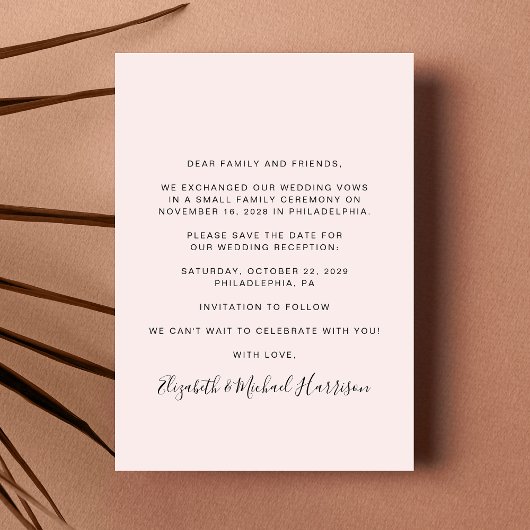 Save The Date Heureusement Jamais Après Mariage Réception Photo 