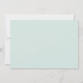 Save The Date Heureusement Jamais Après Photo Mint Mariage Récep (Dos)