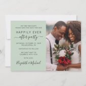 Save The Date Heureusement Jamais Après Photo Sage Mariage Récep (Devant)