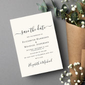 Save The Date Heureux Jamais après la crème photo