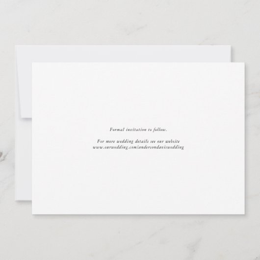 Save The Date Hexagon Modern Photo Script Enregistrer la date (Dos)