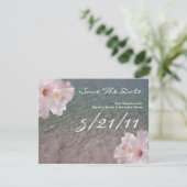 Save The Date Hibiscus De Mariage De Plage Tropicale Enregistrer (Debout devant)